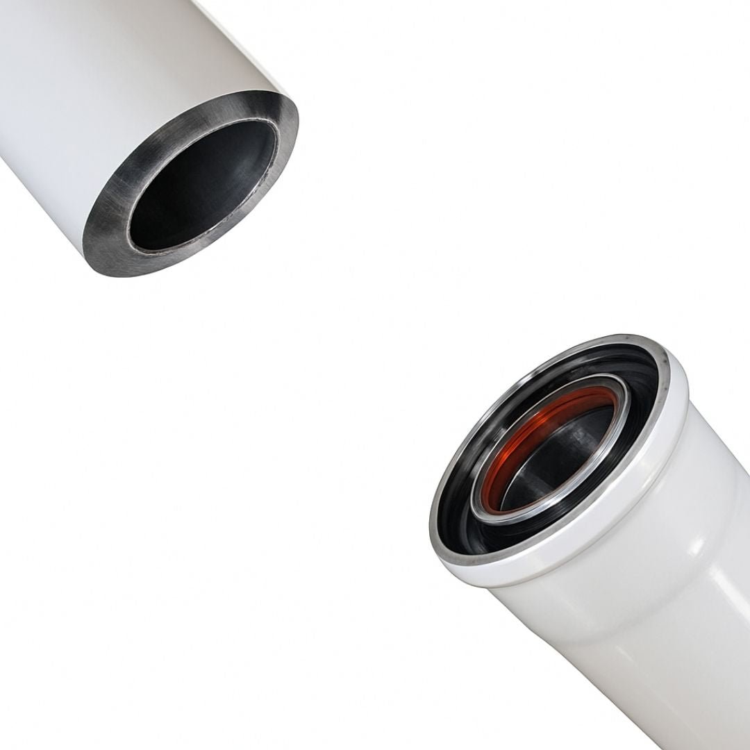 Buderus Hermetik Baca Uzatma Parçası Ø80/125 – Hermetik L=500 mm - Mekanik Oda E - Ticaret - 7738112645 - 