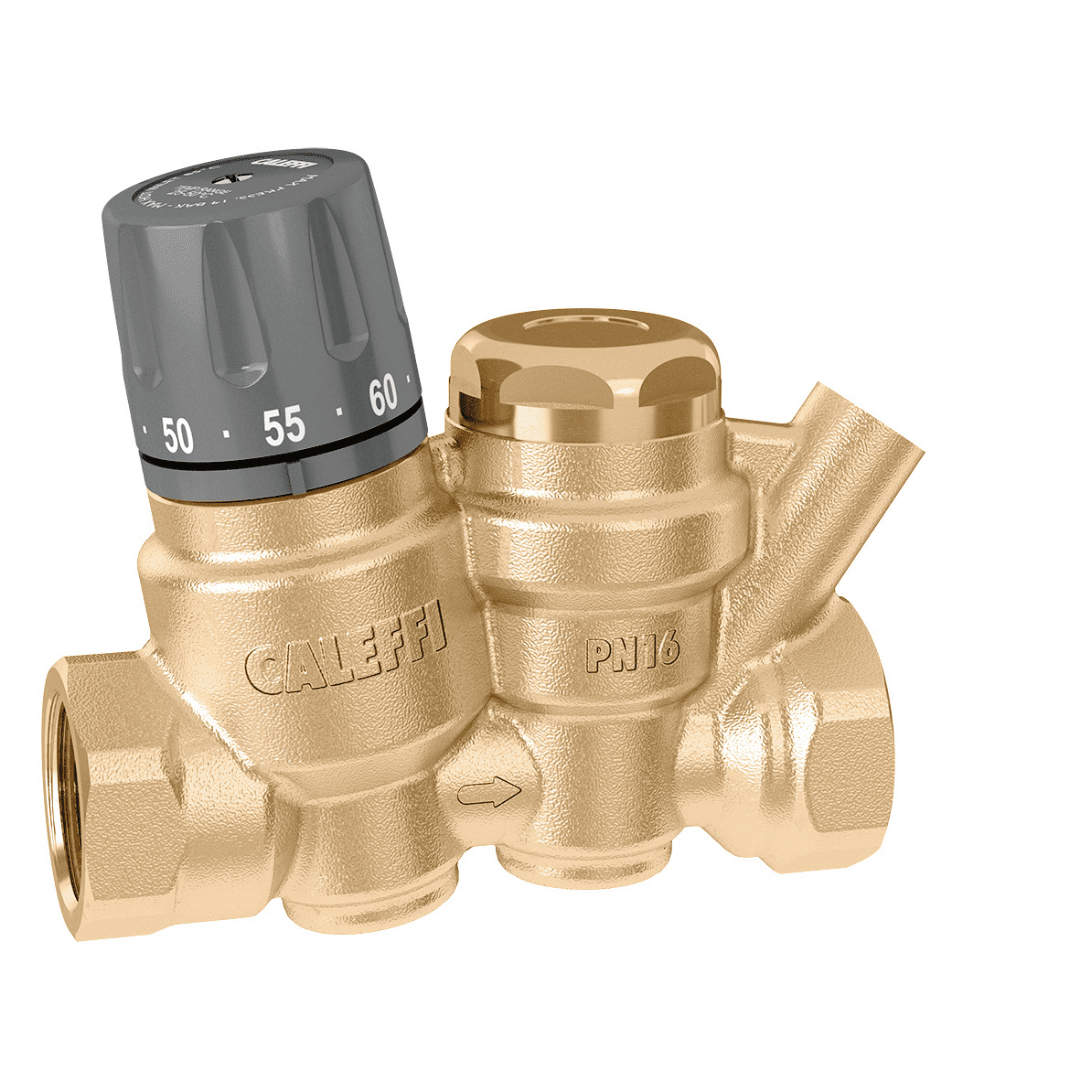 Caleffi 116140 Termal Balans ve Re - sirkülasyon Vanası – Domestik sıcak su re - sirkülasyon devreleri, DN15, Rp 1/2” dişi, otomatik termal dezenfeksiyon işlevli - Mekanik Oda E - Ticaret - 116140 - 