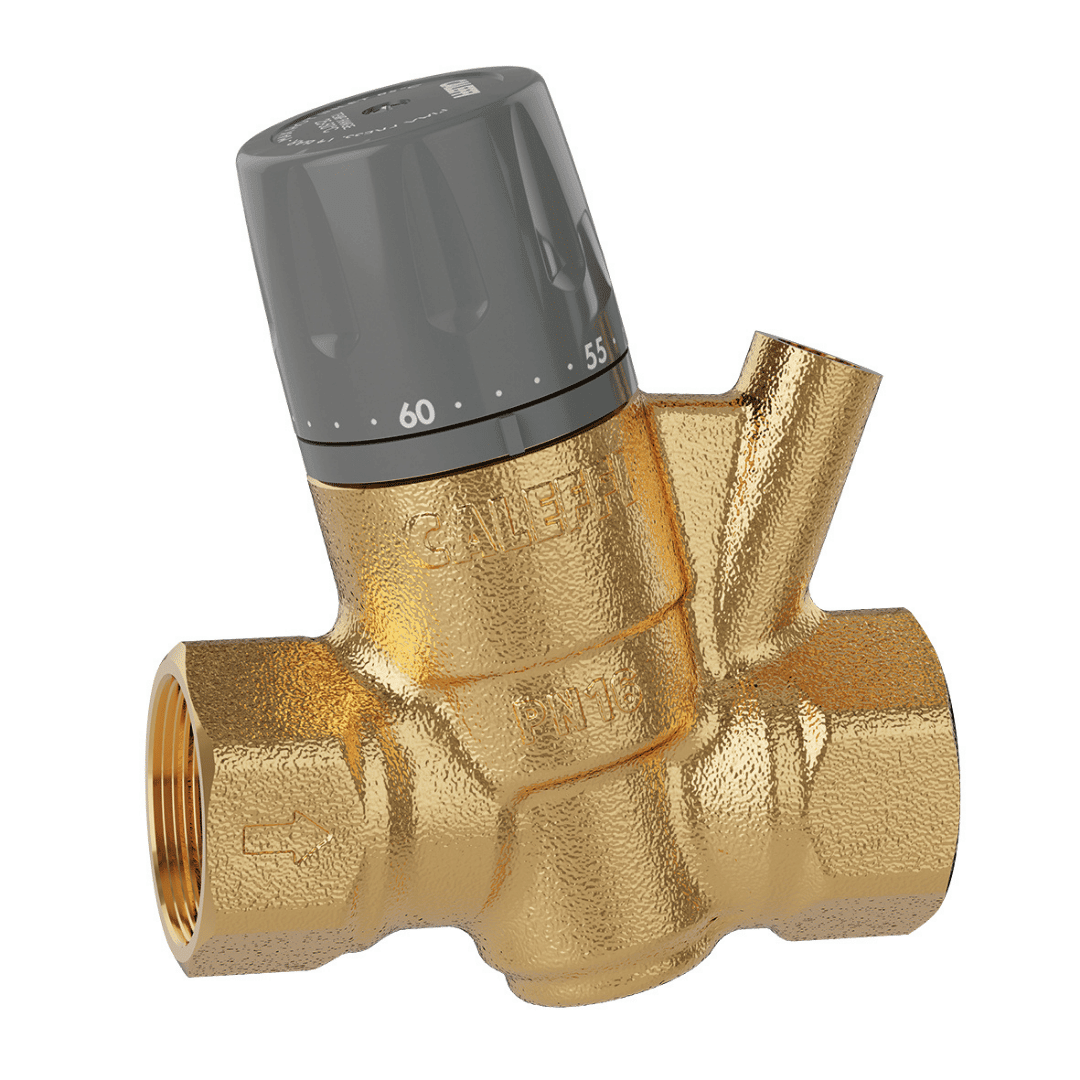 Caleffi 116440 Termal Balans ve Re - sirkülasyon Vanası – Domestik sıcak su re - sirkülasyon devreleri, DN15, Rp 1/2” dişi - Mekanik Oda E - Ticaret - 116440 - 