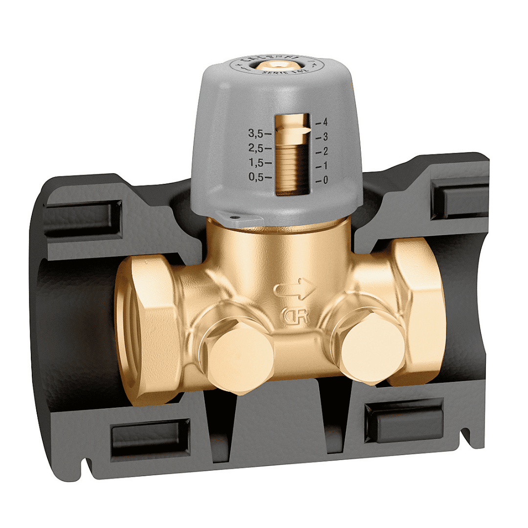 Caleffi 142280 Kesme ve Ön Ayar Vanası – 1 1/2” iç dişli (ISO 228 - 1), basınç test portlu, yalıtım kılıflı - Mekanik Oda E - Ticaret - 142280 - 