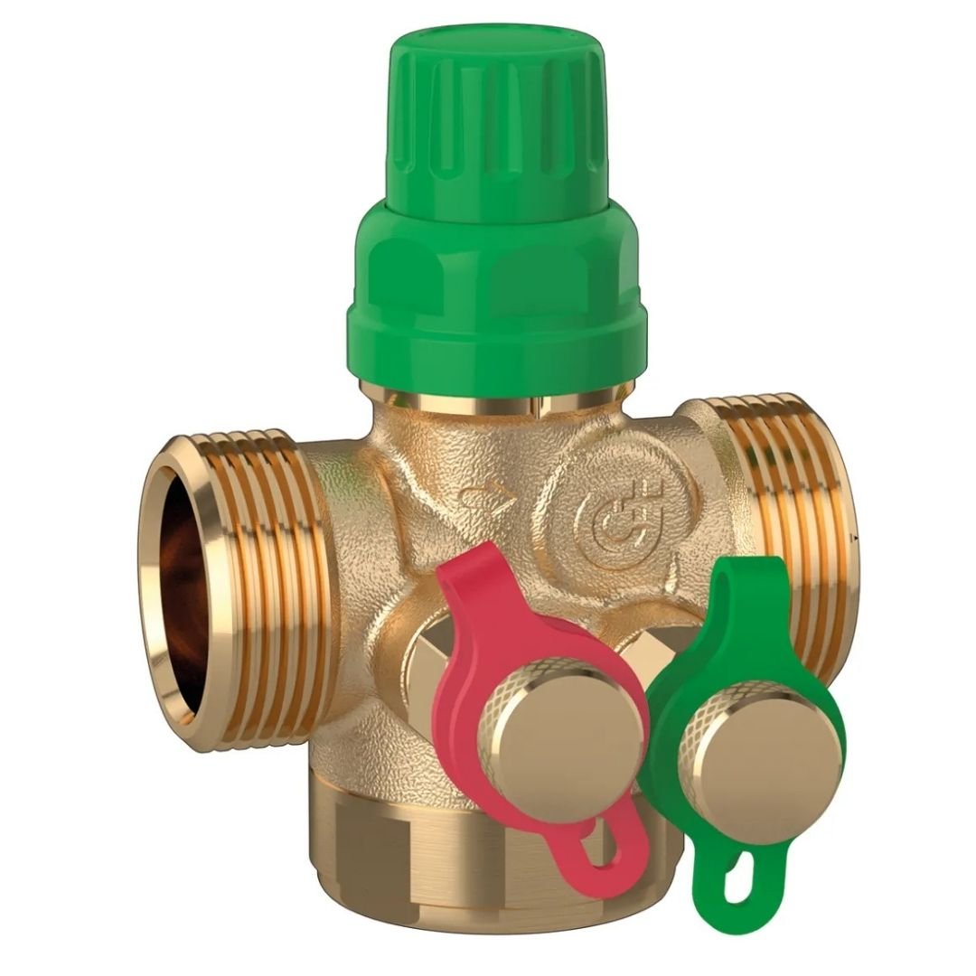 Caleffi 145437 H20 FLOWMATIC Basınçtan Bağımsız Kontrol Vanası – DN15, basınç test portlu, G 1/2” A erkek bağlantı - Mekanik Oda E-Ticaret - 145437 H20 - 