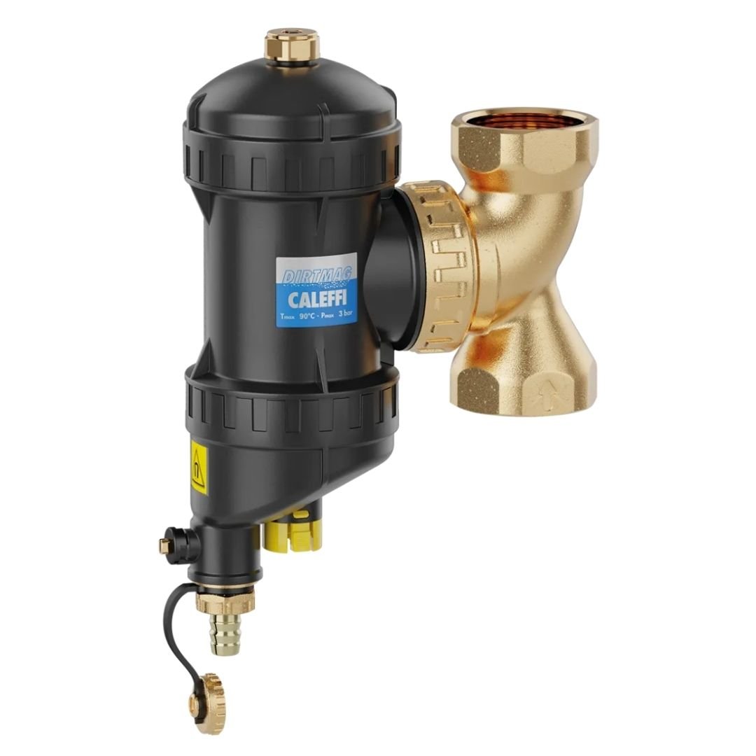 Caleffi 545309 DIRTMAG Mıknatıslı Teknopoli̇mer Tortu Tutucu – 2” bağlantı, hortum bağlantılı boşaltma musluklu - Mekanik Oda E-Ticaret - 545309 - 