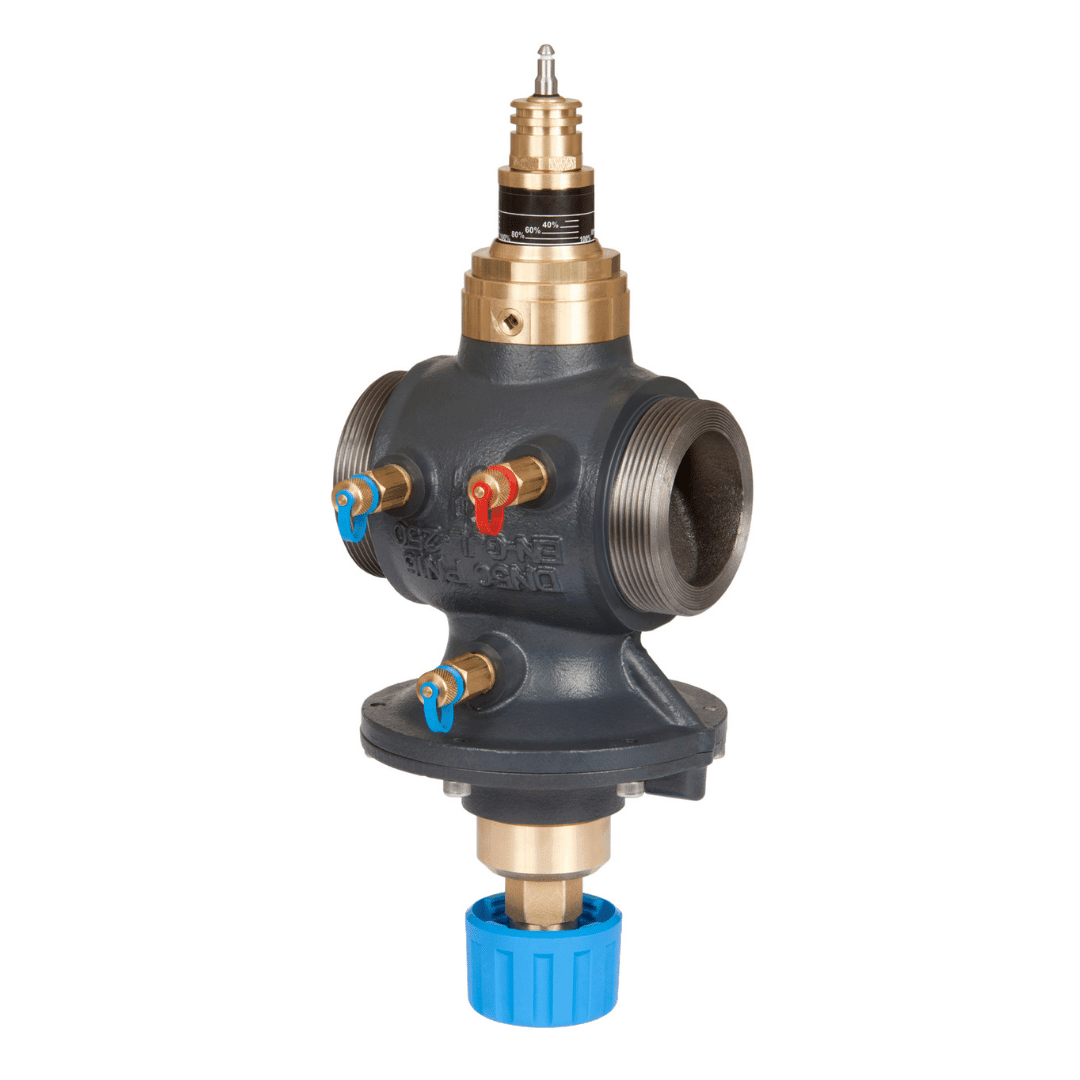 Danfoss 003Z0770 AB - QM Basınçtan Bağımsız Kombine Balans ve Kontrol Vanası (PICV) – DN40, Dış Dişli (G2), Test Tapalı (3 adet), 7,5 m³/h (7500 l/h) - Mekanik Oda E - Ticaret - 003Z0770 - 