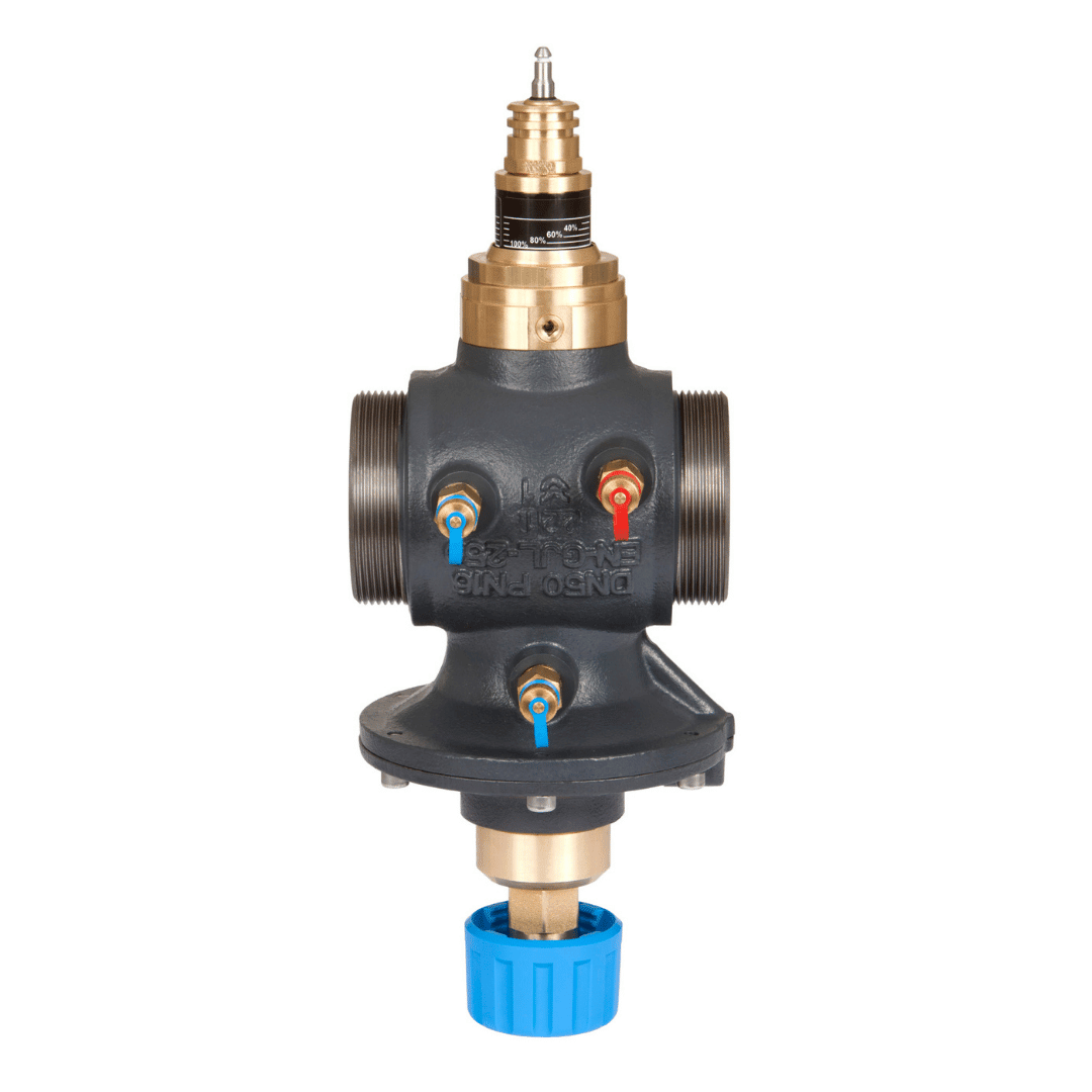 Danfoss 003Z0770 AB - QM Basınçtan Bağımsız Kombine Balans ve Kontrol Vanası (PICV) – DN40, Dış Dişli (G2), Test Tapalı (3 adet), 7,5 m³/h (7500 l/h) - Mekanik Oda E - Ticaret - 003Z0770 - 