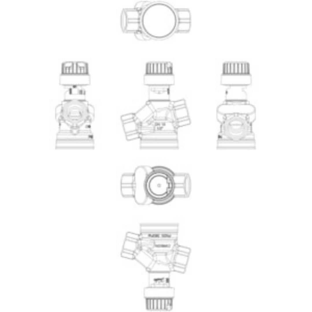 Danfoss 003Z8321 AB - QM Basınçtan Bağımsız Kombine Balans ve Kontrol Vanası (PICV) – DN15, İç Dişli (ISO 7/1, Rp 1/2), Test Tapasız, 650 l/h - Mekanik Oda E - Ticaret - 003Z8321 - 