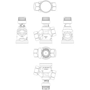 Danfoss 003Z8324 AB - QM Basınçtan Bağımsız Kombine Balans ve Kontrol Vanası (PICV) – DN20 HF, İç Dişli (ISO 7/1, Rp 3/4), Test Tapasız, 1900 l/h - Mekanik Oda E - Ticaret - 003Z8324 - 