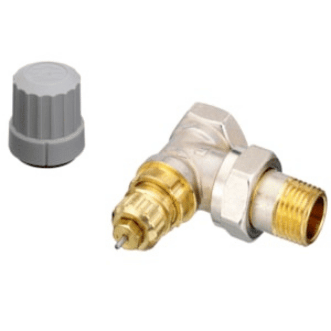 Danfoss 013G0003 RA - FN Termostatik Vana Gövdesi – DN15, Köşe Tip, İçten Diş (Rp 1/2 – R 1/2), Ön Ayarsız - Mekanik Oda E - Ticaret - 013G0003 - 