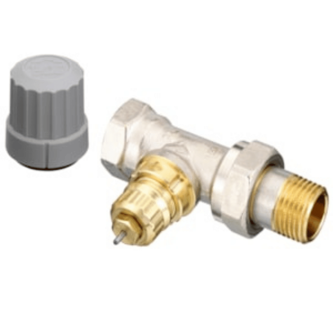 Danfoss 013G0004 RA - FN Termostatik Vana Gövdesi – DN15, Düz Tip, İçten Diş (Rp 1/2 – R 1/2), Sabit Kapasite, Ön Ayarsız - Mekanik Oda E - Ticaret - 013G0004 - 