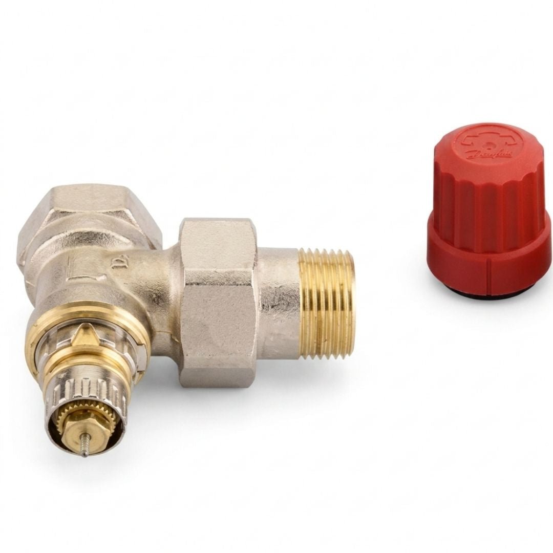 Danfoss 013G0015 RA-N Reglajlı Termostatik Vana Gövdesi – DN20, Standart Köşe Tip, Rp 3/4 × R 3/4 - Mekanik Oda E-Ticaret - 013G0015 - 