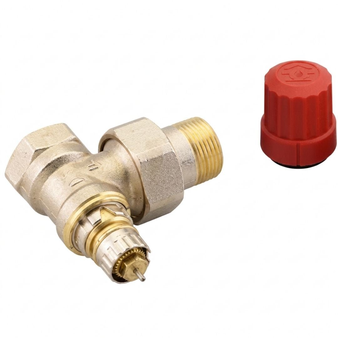 Danfoss 013G0015 RA-N Reglajlı Termostatik Vana Gövdesi – DN20, Standart Köşe Tip, Rp 3/4 × R 3/4 - Mekanik Oda E-Ticaret - 013G0015 - 