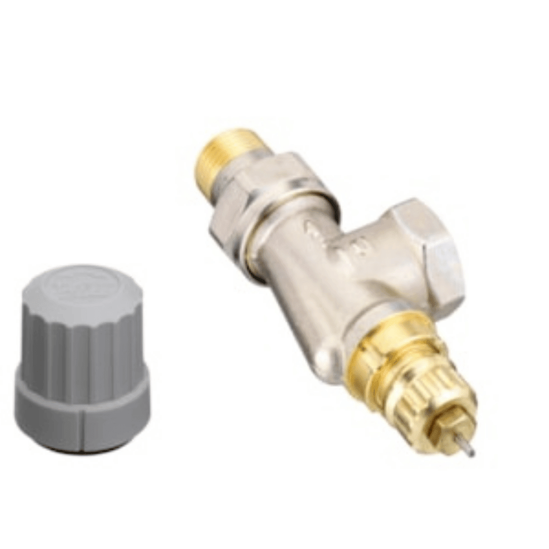 Danfoss 013G0143 RA - FN Termostatik Vana Gövdesi – DN15, Standart Yatay Köşe Tip, İçten Diş (Rp 1/2 – R 1/2), Sabit Kapasite, Ön Ayarsız - Mekanik Oda E - Ticaret - 013G0143 - 