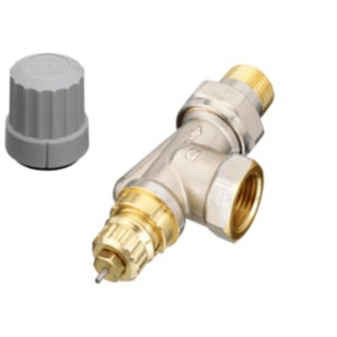 Danfoss 013G0143 RA - FN Termostatik Vana Gövdesi – DN15, Standart Yatay Köşe Tip, İçten Diş (Rp 1/2 – R 1/2), Sabit Kapasite, Ön Ayarsız - Mekanik Oda E - Ticaret - 013G0143 - 