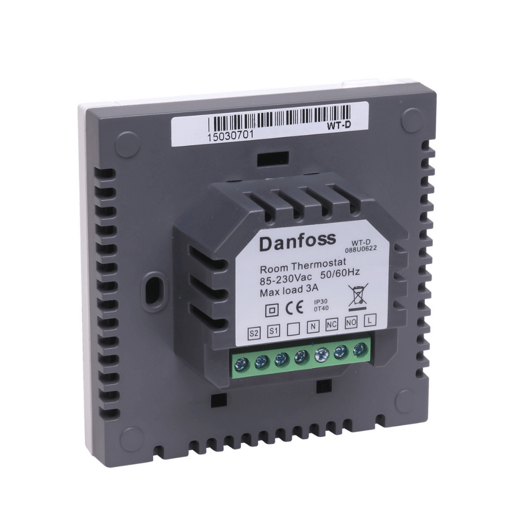 Danfoss 088U0622 Basic Plus 2 Oda Termostatı – 230 V, Dijital (Ekranlı), Sıva Altı (In - wall), Zemin Sensörü Opsiyonlu - Mekanik Oda E - Ticaret - 088U0622 - 