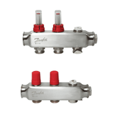 Danfoss 088U0752 SSM 2F Manifold Seti – 2 Devre (2 Ağız), Gidiş/Dönüş, Paslanmaz Çelik, Debimetreli, Manuel Hava Purjörlü - Mekanik Oda E - Ticaret - 088U0752 - 