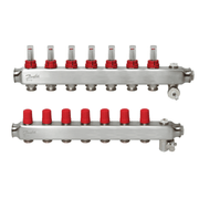 Danfoss 088U0757 SSM - F, yerden ısıtma devrelerinin gidiş/dönüş dağıtımı ve devre debilerinin izlenmesi için kullanılan 7+7 debimetreli paslanmaz çelik manifold setidir. - Mekanik Oda E - Ticaret - 088U0757 - 