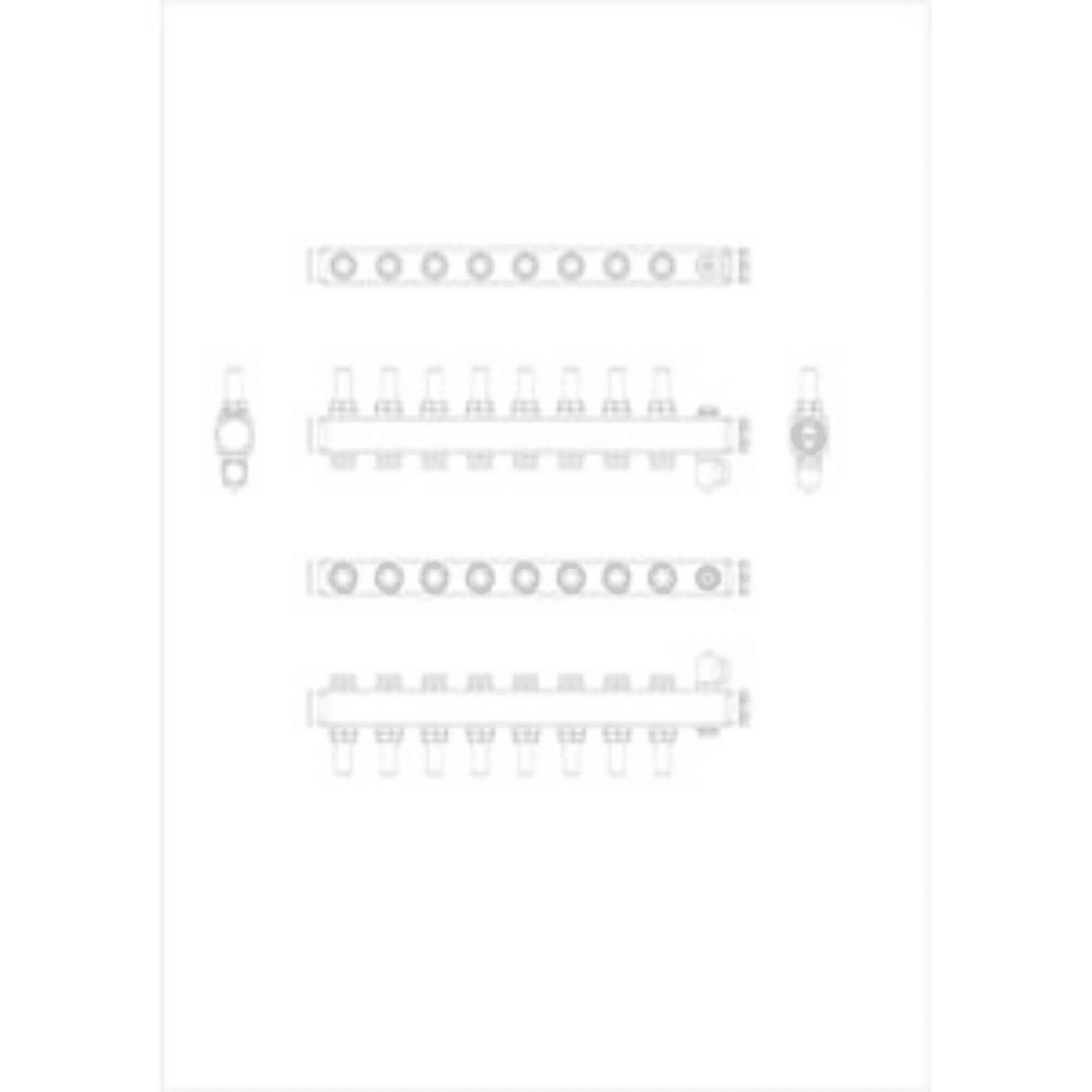 Danfoss 088U0758 Manifold SSM - F – 8+8 (8 Devre), Paslanmaz Çelik, Debimetreli, Manuel Purjörlü, Danfoss RA Valf Bağlantılı - Mekanik Oda E - Ticaret - 088U0758 - 