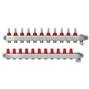Danfoss 088U0761 Manifold SSM - F – 11+11 (11 Devre), Paslanmaz Çelik, Debimetreli, Manuel Purjörlü, Danfoss RA Valf Bağlantılı - Mekanik Oda E - Ticaret - 088U0761 - 