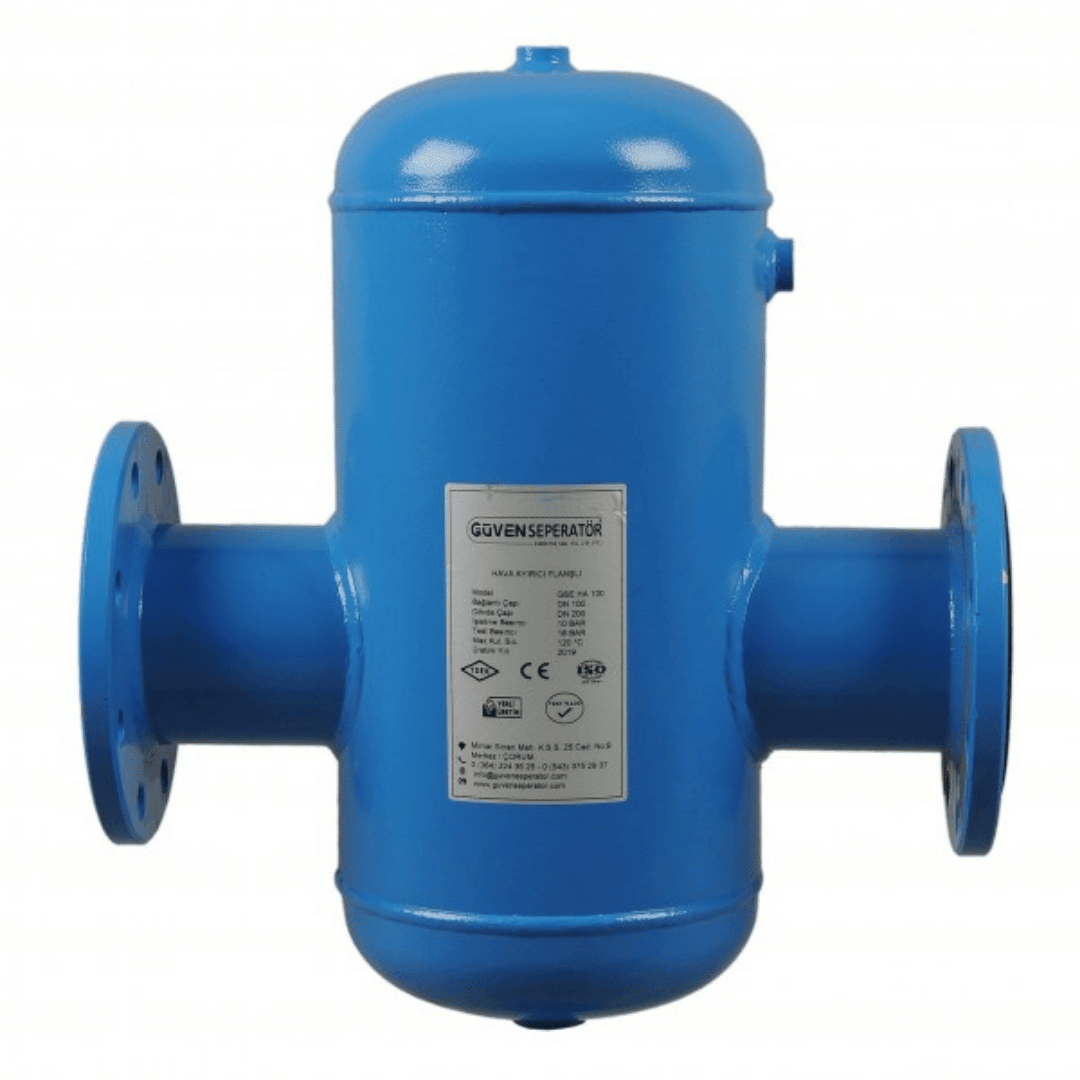 Güven Seperatör ME - HA - F - 80 Hava Ayırıcı – 141 - 210 kW, DN80, 5600, Flanşlı Bağlantı - Mekanik Oda E - Ticaret - ME-HA-F-80 - 