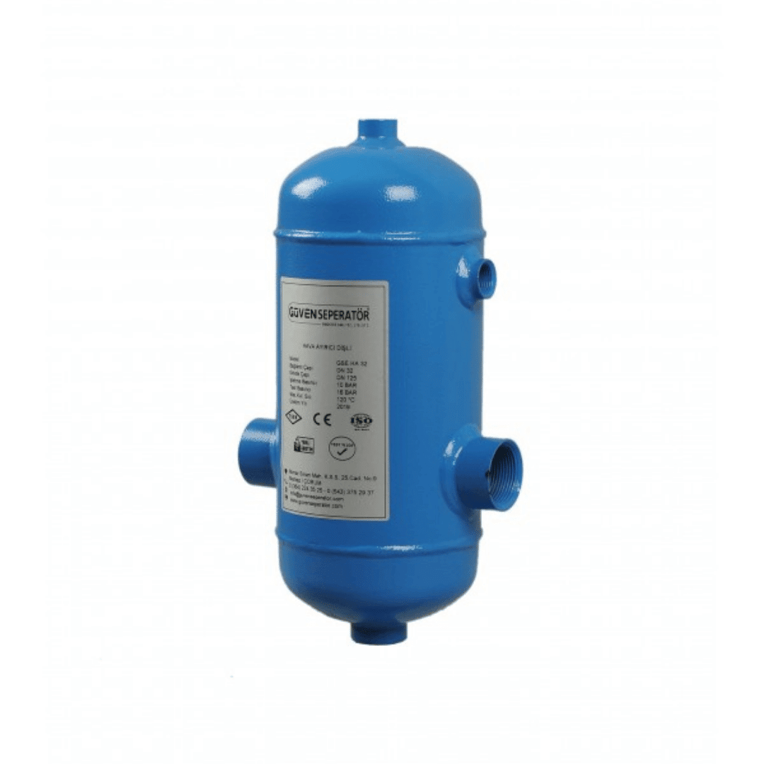 Güven Seperatör ME - HA - K - 100 Hava Ayırıcı – 211 - 350 kW, DN100, 5000, Kaynaklı/Dişli Bağlantı - Mekanik Oda E - Ticaret - ME-HA-K-100 - 