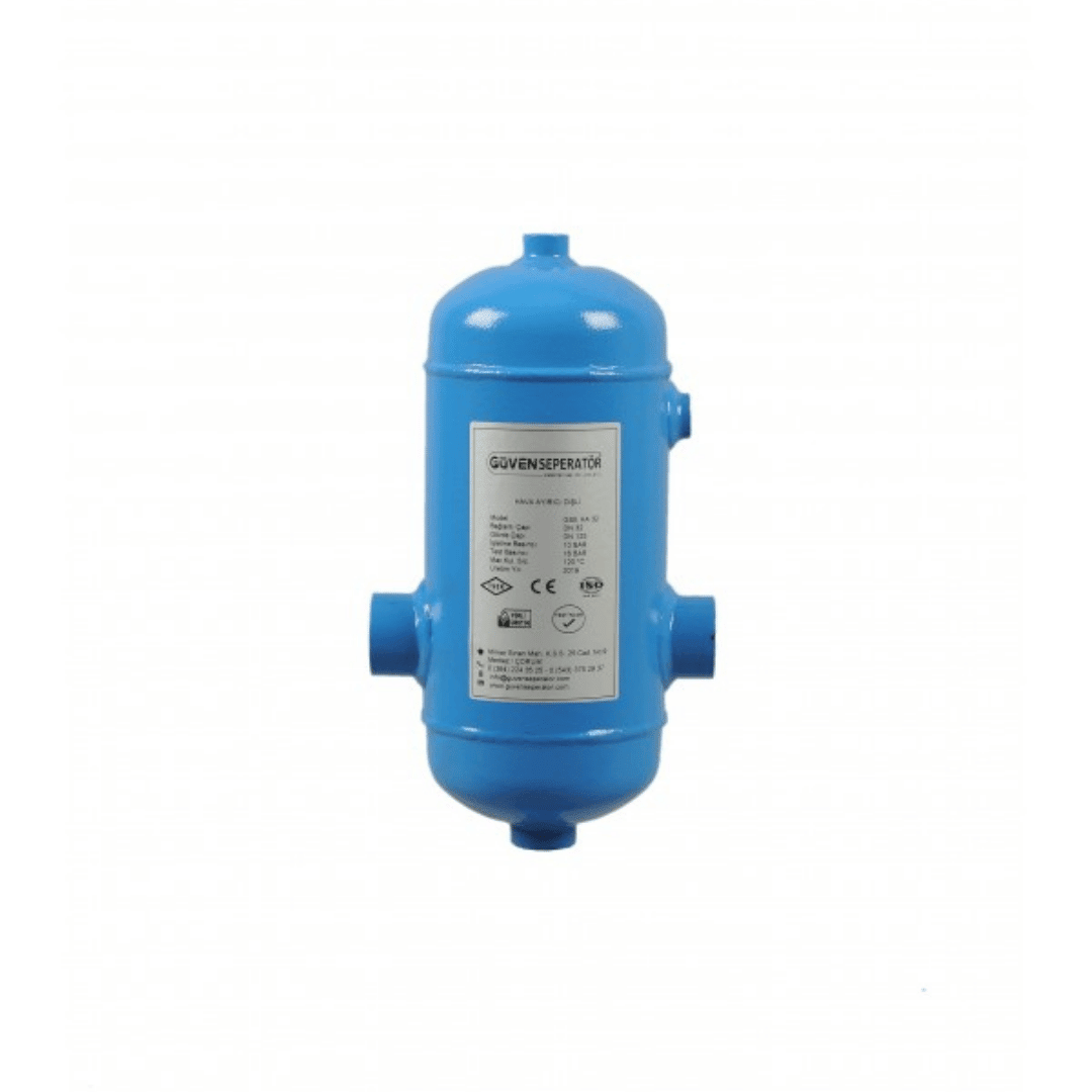 Güven Seperatör ME - HA - K - 40 Hava Ayırıcı – 30 - 43 kW, DN40, 2100, Kaynaklı/Dişli Bağlantı - Mekanik Oda E - Ticaret - ME-HA-K-40 - 