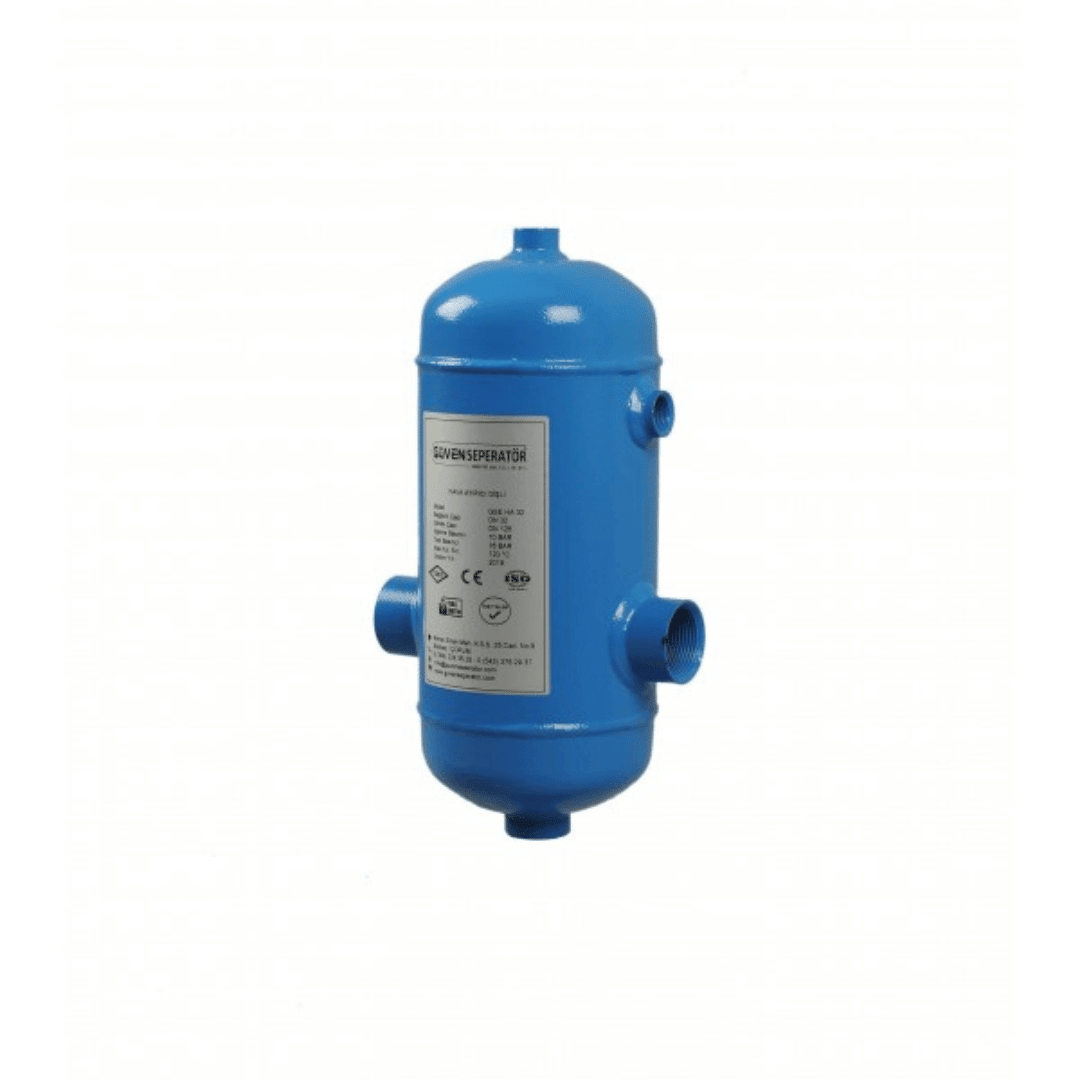 Güven Seperatör ME - HA - K - 40 Hava Ayırıcı – 30 - 43 kW, DN40, 2100, Kaynaklı/Dişli Bağlantı - Mekanik Oda E - Ticaret - ME-HA-K-40 - 