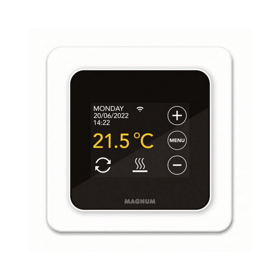 MAGNUM MRC Remote Control Digital WiFi Termostat – Sensör Dahil (Kutup Beyazı / RAL 9010) - Mekanik Oda E - Ticaret - 825101 - 