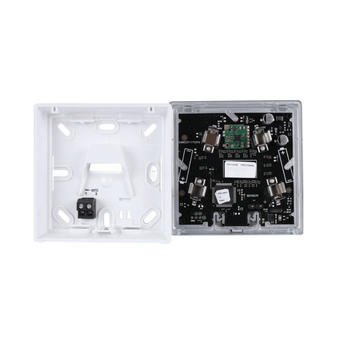 REHAU NEA SMART 2.0 Oda Termostatı TRW – Sıcaklık/Nem Sensörlü (Kablosuz, LED Matris Ekran, Beyaz, 86×86×21 mm) - Mekanik Oda E - Ticaret - 328010002 - 