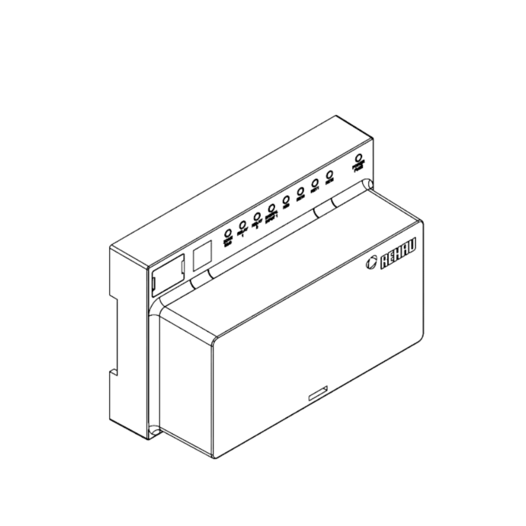 REHAU NEA SMART 2.0 R - Modül – Oda Genişletme Modülü (24 V, ZOBUS, 2 Röle Çıkışı, 1 Dijital Giriş, Beyaz) - Mekanik Oda E - Ticaret - 328020001 - 