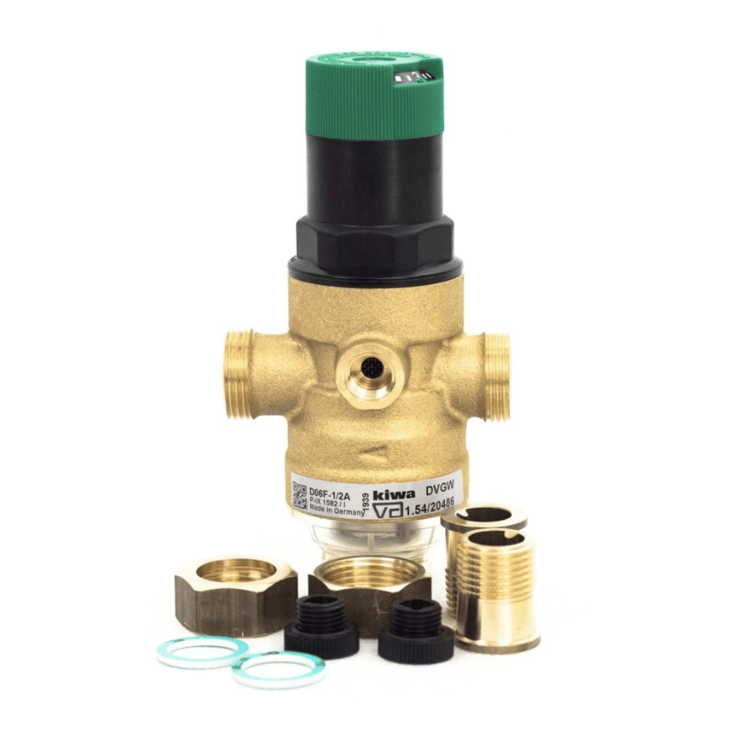Resideo Braukmann D06F - 11/4A DN32 Basınç Düşürücü Vana – 16 bar giriş, 1.5–6 bar ayar aralığı, filtreli ve rakorlu - Mekanik Oda E - Ticaret -  - 