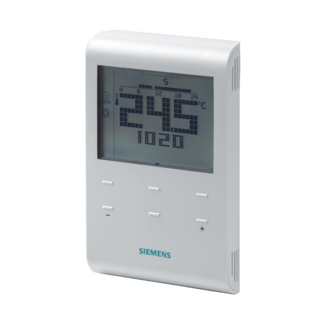 Siemens RDE100.1RF Kablosuz Oda Termostatı – Zaman Programlı RF Kontrollü Dijital Termostat - Mekanik Oda E - Ticaret - RDE100.1RF - 
