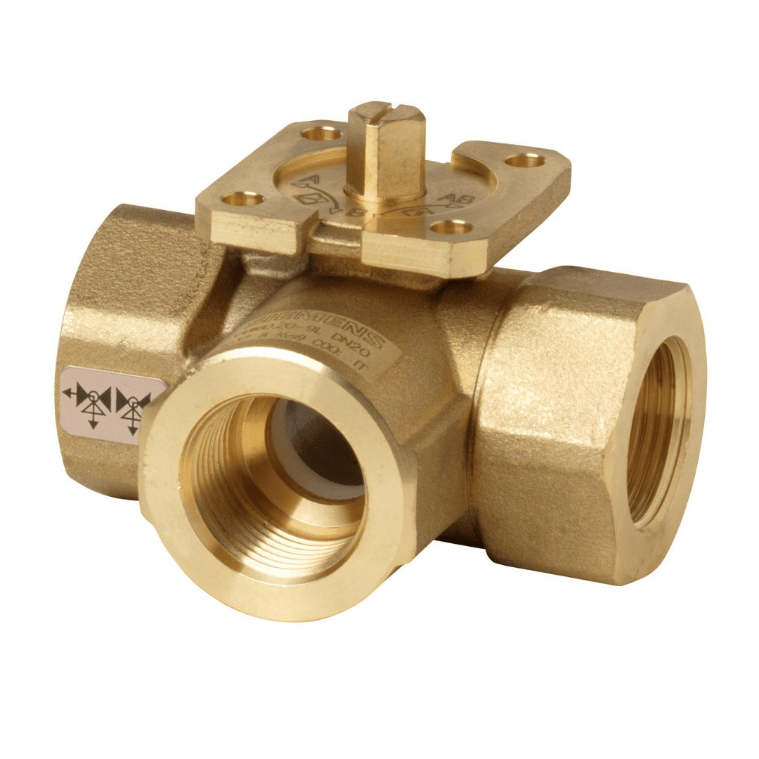 Siemens VBI60.32 - 25T Üç Yollu Küresel Vana – DN32, Rp 1 1/4”, Changeover (T Tipi) - Mekanik Oda E - Ticaret - VBI60.32-25T - 