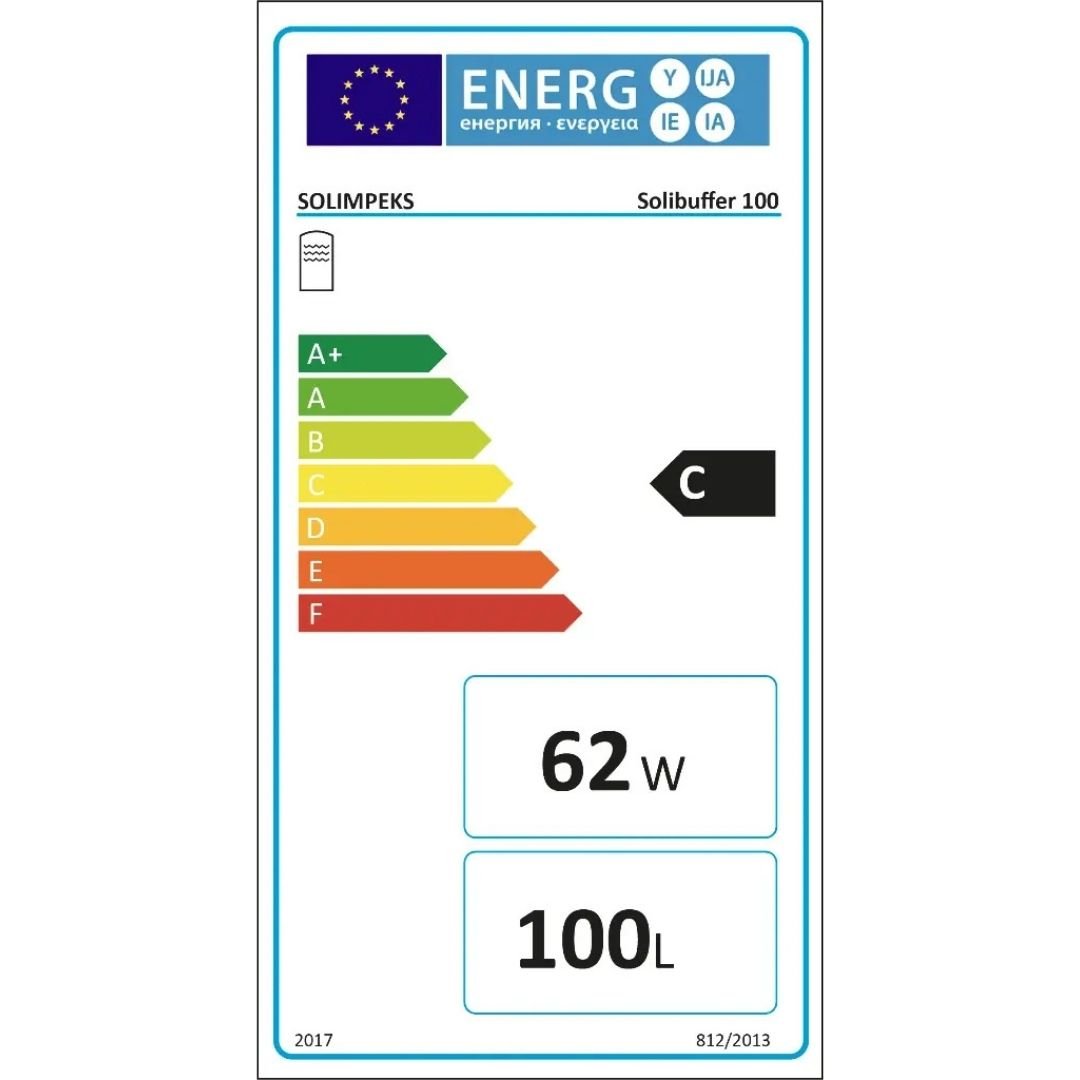 SOLİBUFFER 100 Lt Kapasiteli Isı Pompası İçin Üretilmiş Buffer Tank - Mekanik Oda E-Ticaret - SOLBUF100 - 