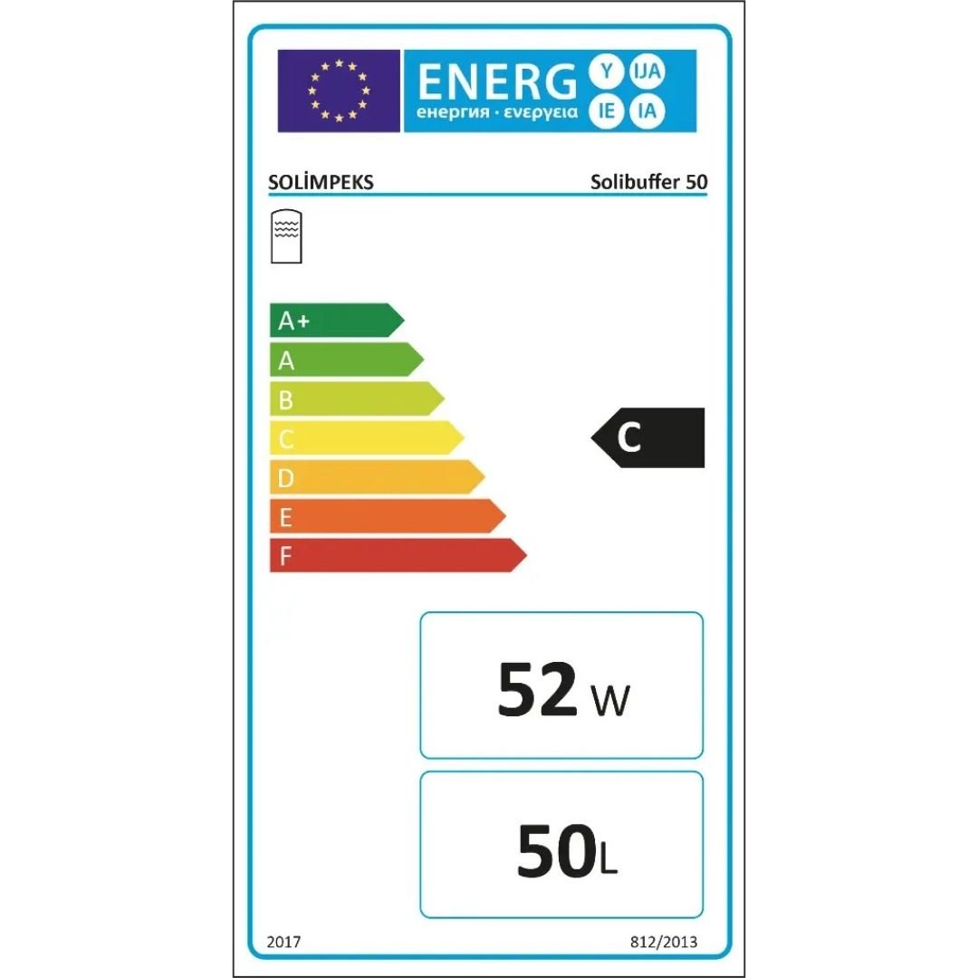 SOLİBUFFER 50 Lt Kapasiteli Isı Pompası İçin Üretilmiş Buffer Tank - Mekanik Oda E-Ticaret - SOLBUF50 - 