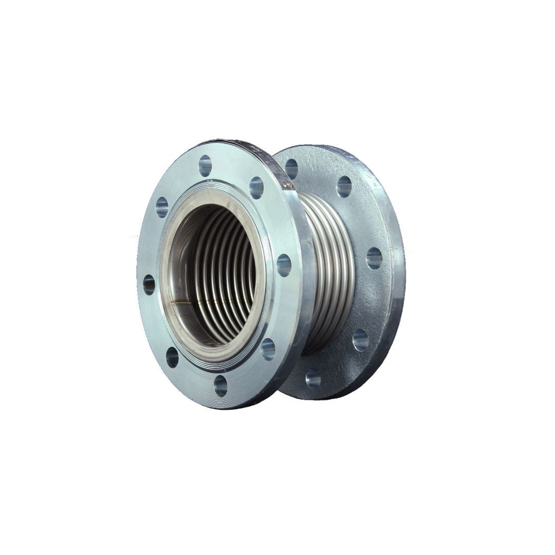 Vega VMK30-DF-25 Metal Körüklü Eksenel Kompansatör – Döner Flanşlı, 30 mm Genleşme, Laynersiz, DN25