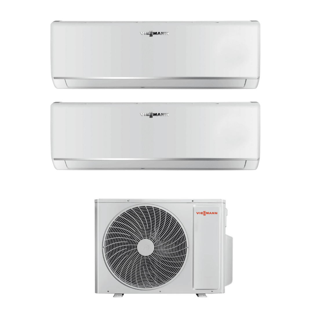 Viessmann Vitoclima 100 - S Multi Split Klima Seti – OFAA100MFA061 Dış Ünite + IWAA100MFA021 (2,05 kW) + IWAA050MFA026 (2,63 kW) Duvar Tipi İç Üniteler - Mekanik Oda E - Ticaret -  - 