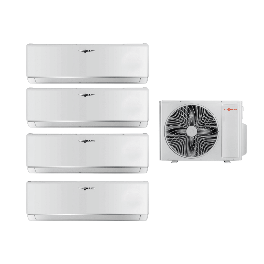 Viessmann Vitoclima 100 - S Multi Split Klima Seti – OFAA100MFA105 Dış Ünite + IWAA100MFA021 (2,05 kW) + IWAA050MFA026 (2,63 kW) + IWAA050MFA035 (3,52 kW) + IWAA050MFA052 (5,28 kW) Duvar Tipi İç Üniteler - Mekanik Oda E - Ticaret -  - 