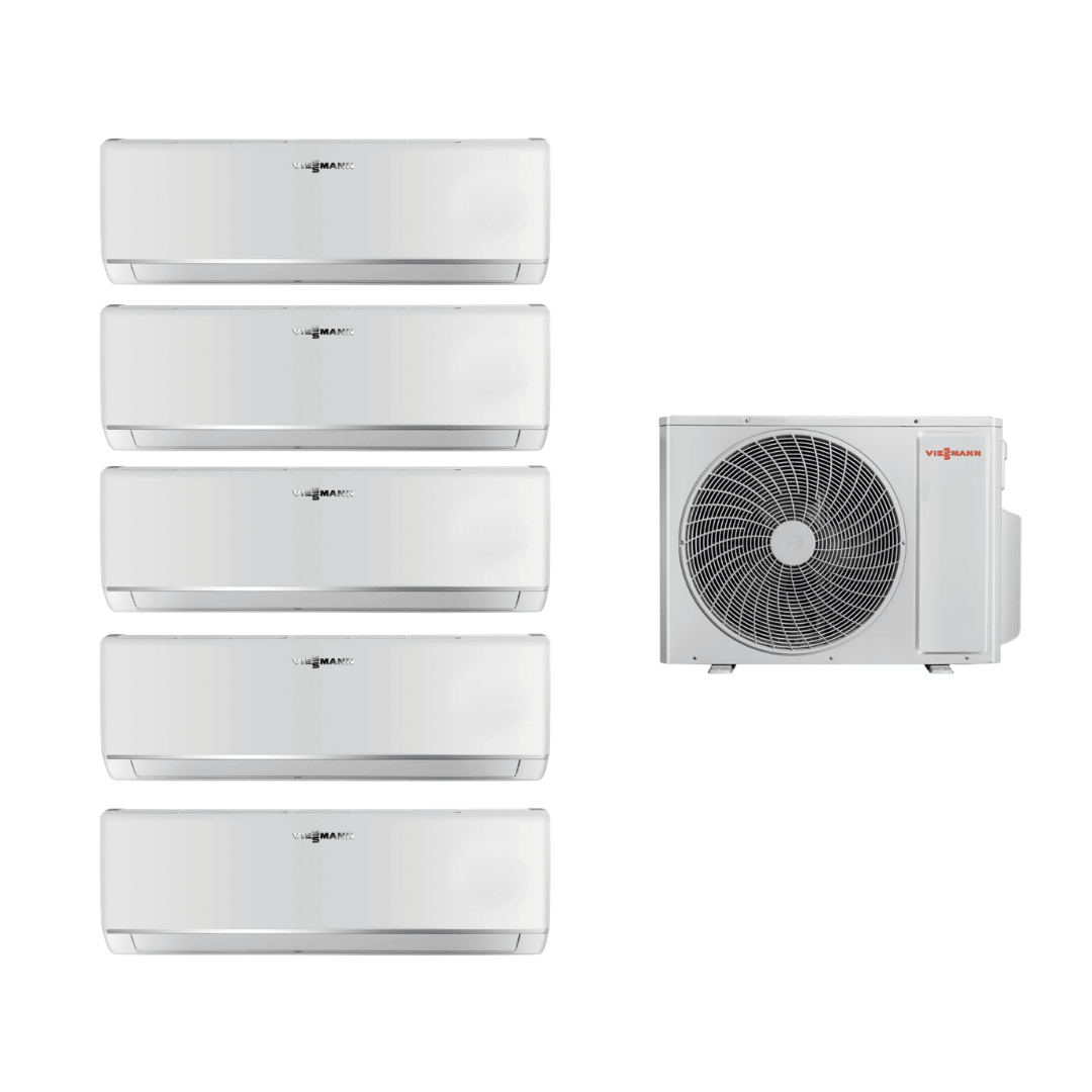 Viessmann Vitoclima 100 - S Multi Split Klima Seti – OFAA100MFA123 Dış Ünite + 2 × IWAA100MFA021 (2,05 kW) + IWAA050MFA026 (2,63 kW) + IWAA050MFA035 (3,52 kW) + IWAA050MFA052 (5,28 kW) Duvar Tipi İç Üniteler - Mekanik Oda E - Ticaret -  - 