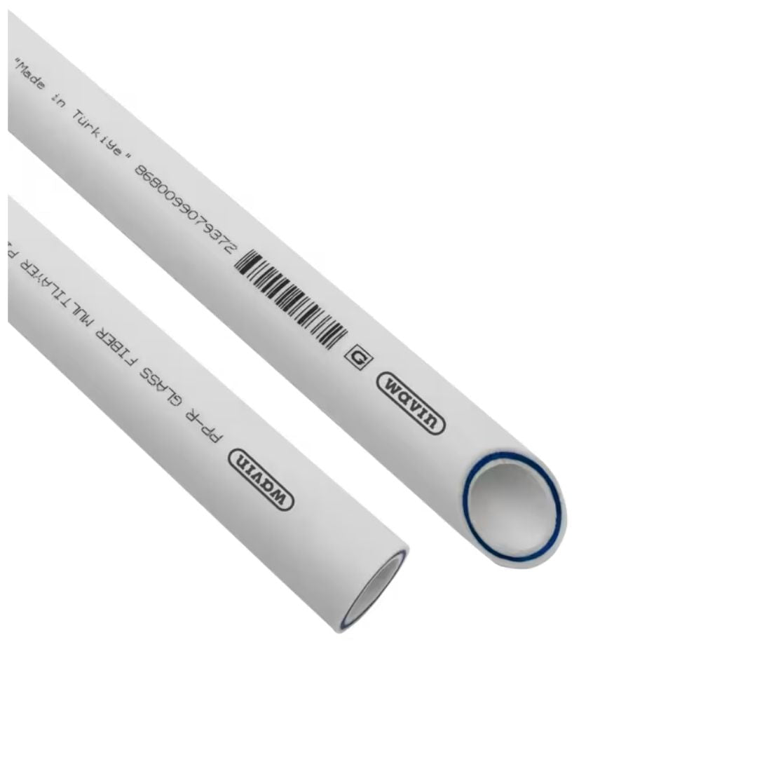 Wavin PPR CET Boru (BY) 50 SDR6 PN25 L=4 – Kompozit Cam Elyaf Takviyeli PP-R Boru, DN50, 50 mm, 4 m. - Mekanik Oda E-Ticaret - 3052088 - 