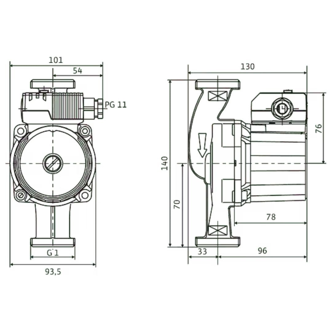 Wilo Star-Z 20/1 İçme Suyu Sirkülasyon Pompası – G 1 / RP 1/2 / DN 15 / 1~230 V - Mekanik Oda E-Ticaret - 4028111 - 
