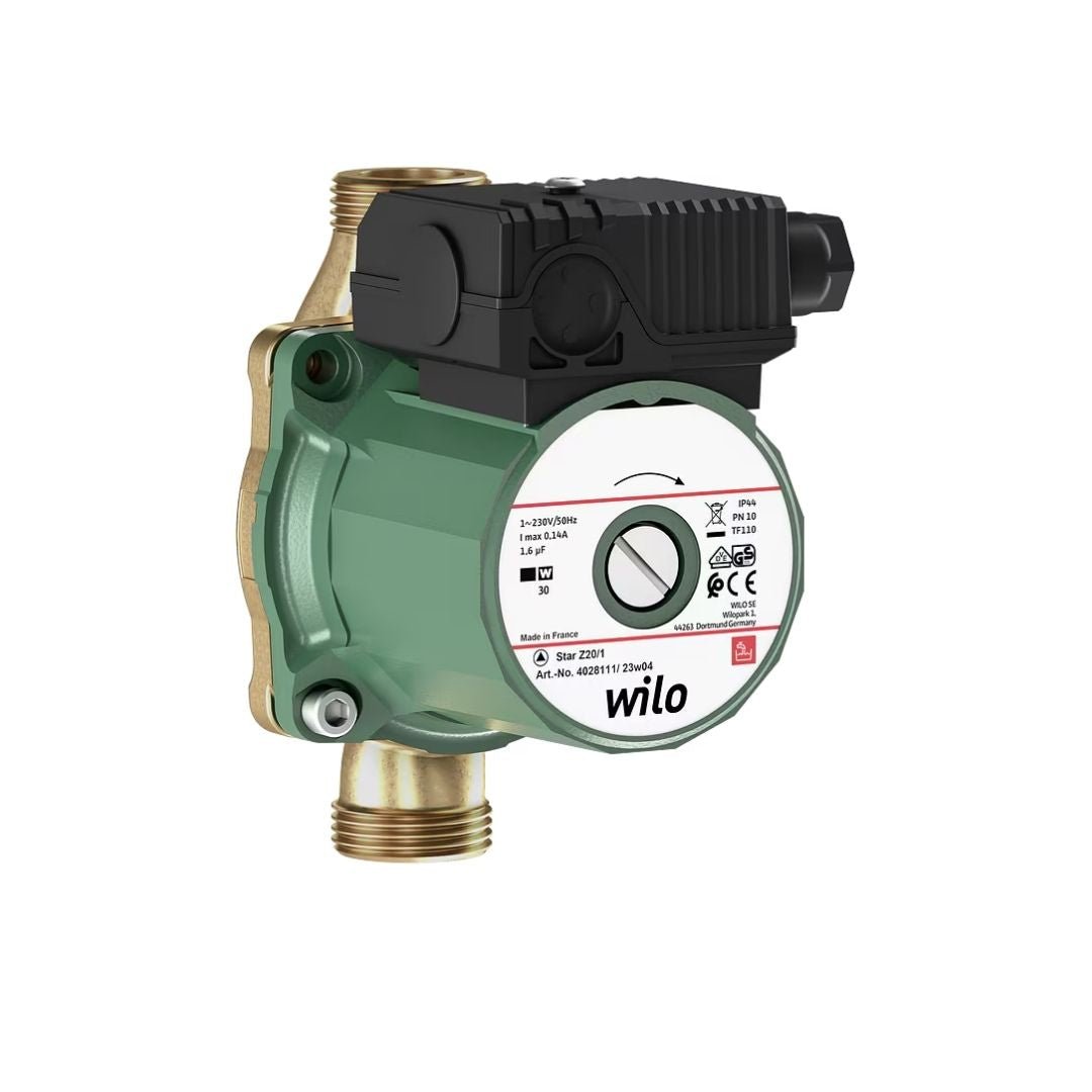 Wilo Star-Z 20/1 İçme Suyu Sirkülasyon Pompası – G 1 / RP 1/2 / DN 15 / 1~230 V - Mekanik Oda E-Ticaret - 4028111 - 