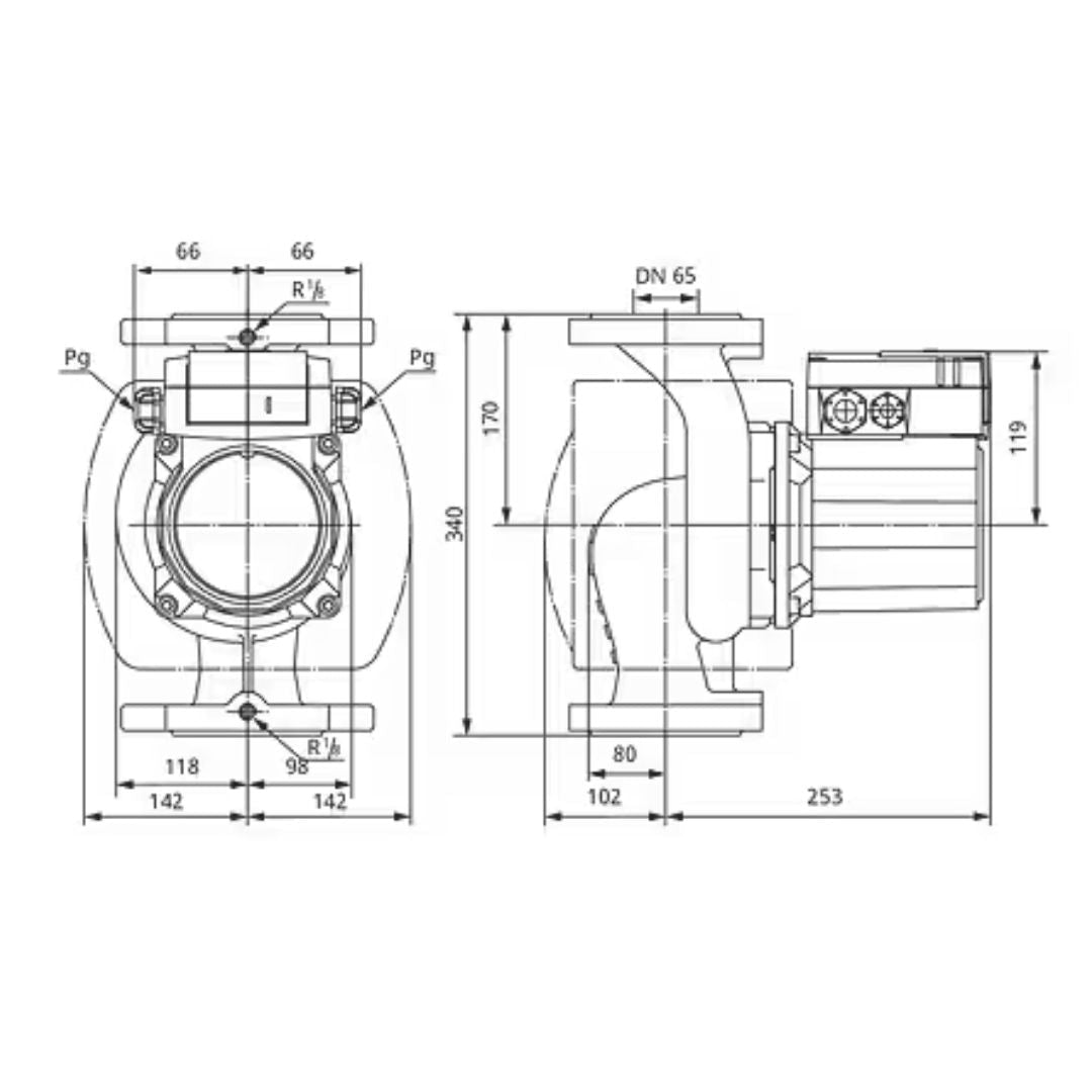 Wilo TOP-Z 65/10 (3~400 V, PN 6/10, GG) Islak Rotorlu Sirkülasyon Pompası - Mekanik Oda E-Ticaret - 2175527 - 