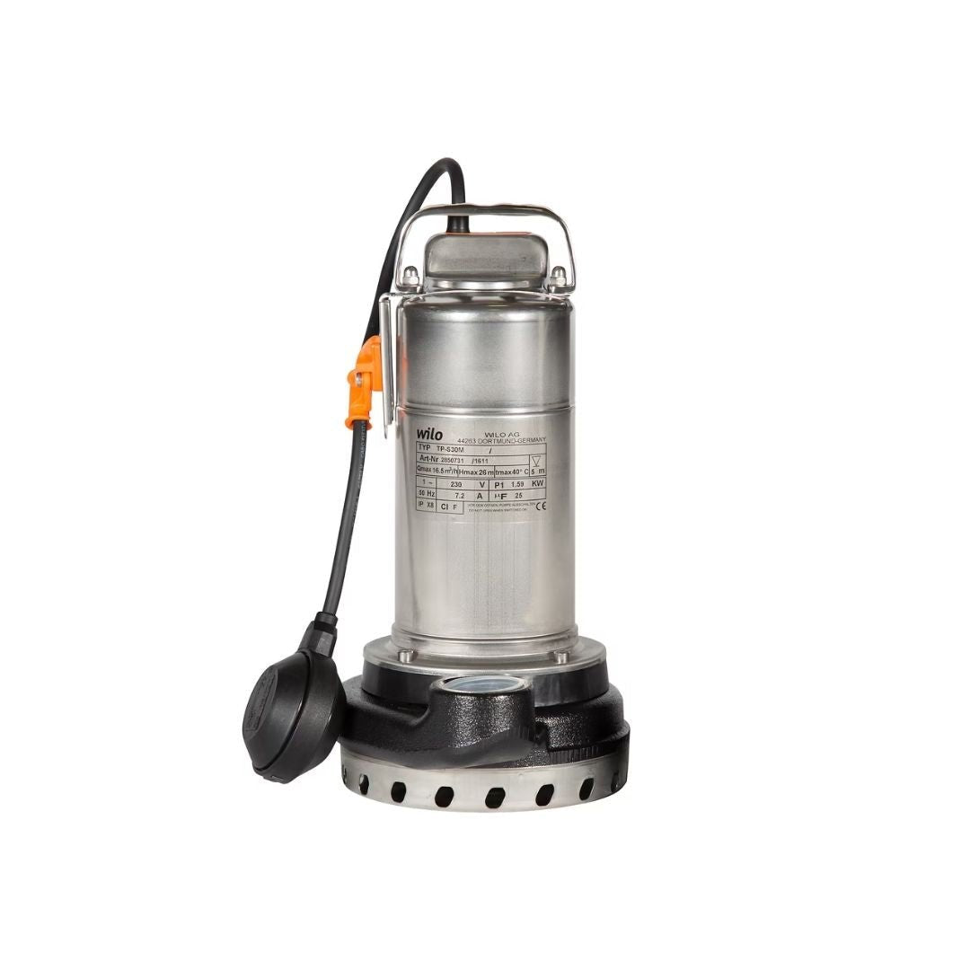 Wilo TP-S 20M Dalgıç Tip Kirli Su Pompası – G 1½ / 1~230 V / 0,75 kW / IP68 - Mekanik Oda E-Ticaret - 2850648 - 